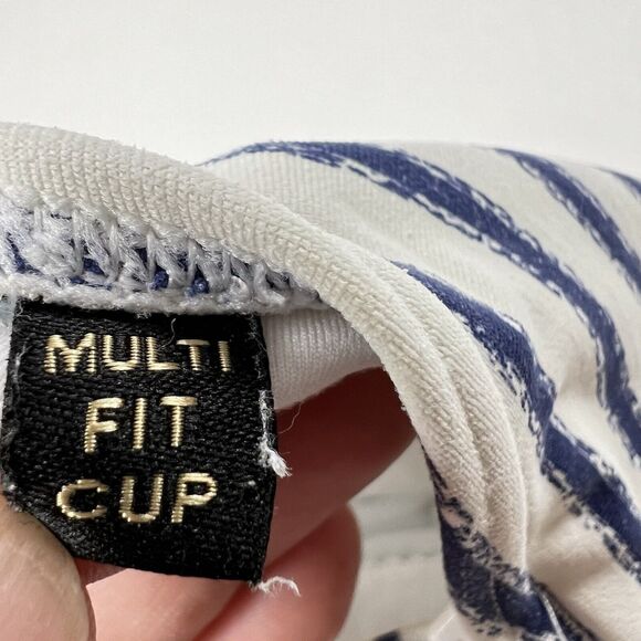 NIPTUCK One Piece Swimsuit Mutli Fit Cup Slimming Ruched Striped Women's US 8 - Picture 4 of 8